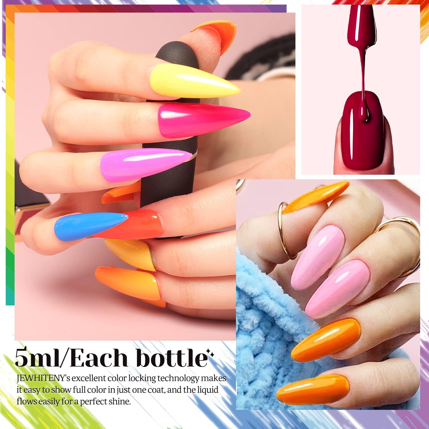 jewhiteny nail-polish bottle closeup shows rich pigment and smooth application