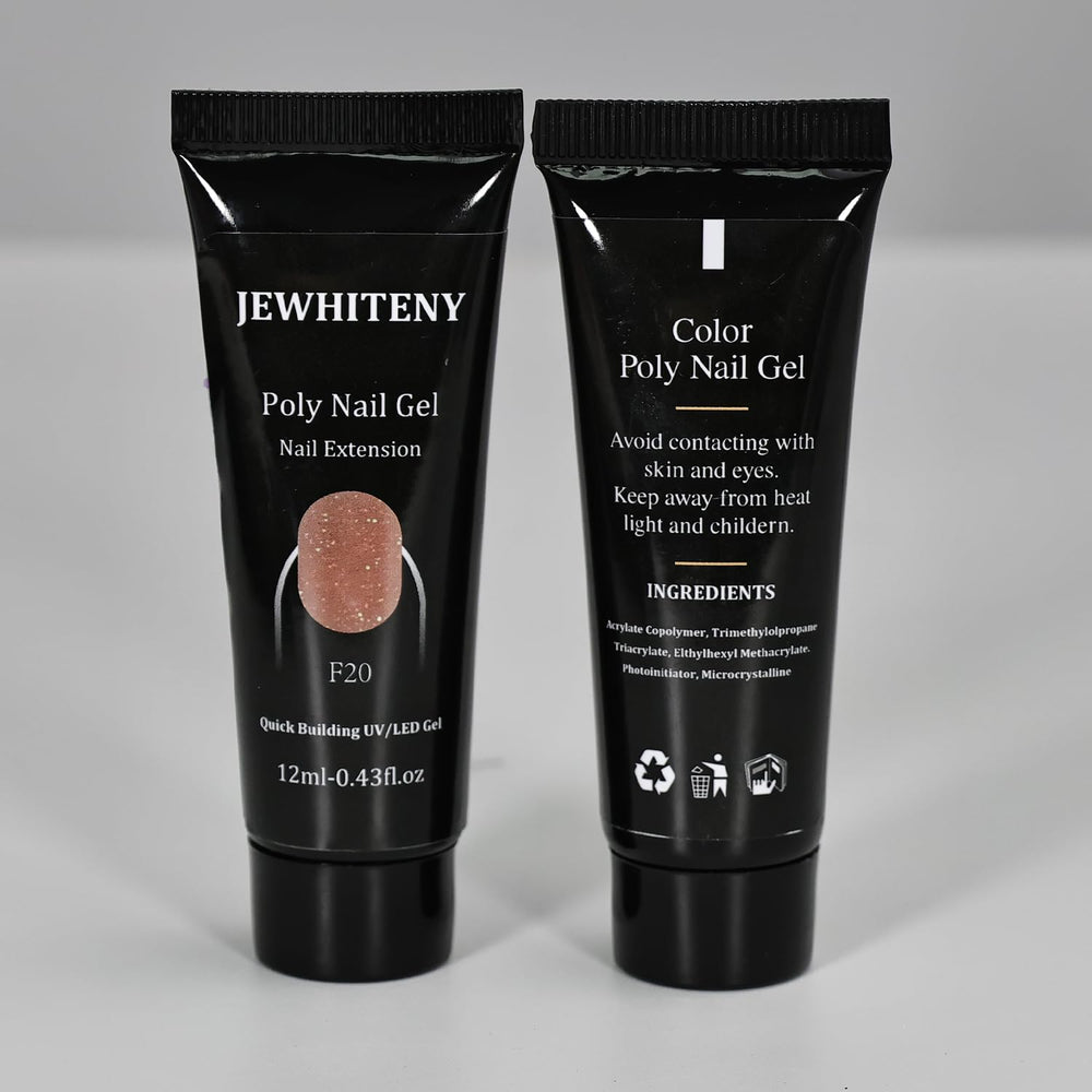 JEWHITENY professional mani look with feather-light extensions