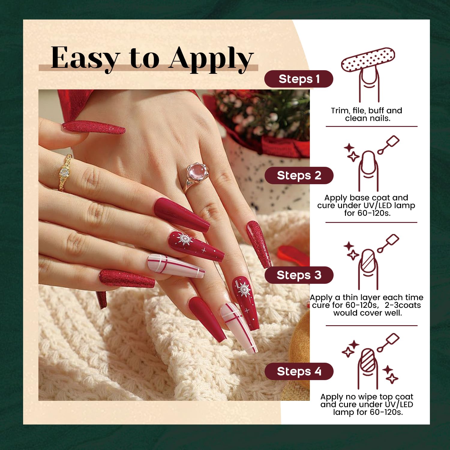 JEWHITENY salon-at-home-use-setup supports convenient at-home manicure routines