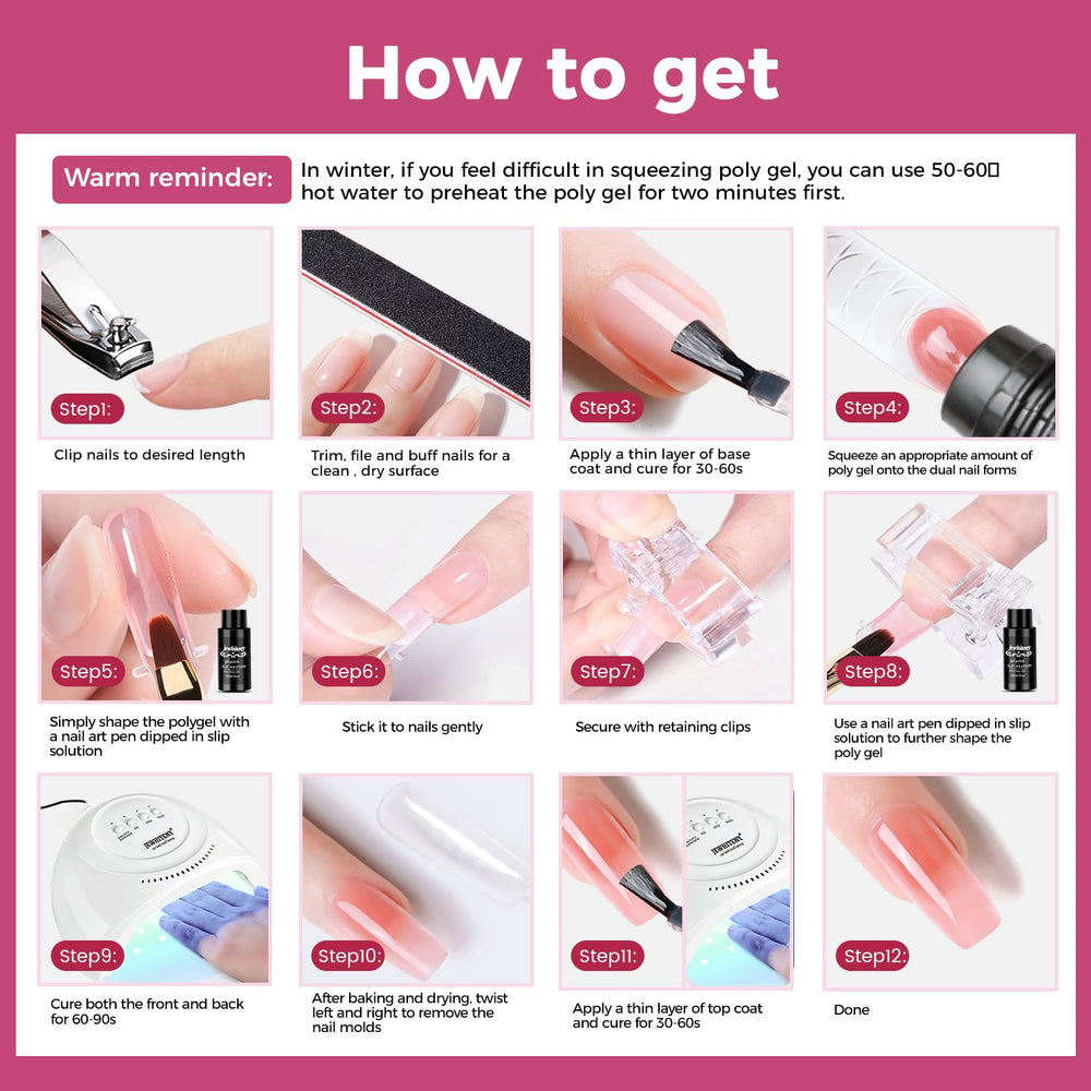 JEWHITENY salon-quality finish example for professional-looking nails at home.