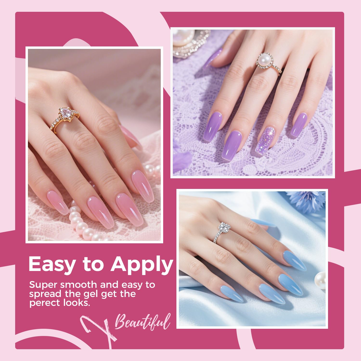 JEWHITENY top coat 5ml bottle for a glossy, durable finish.
