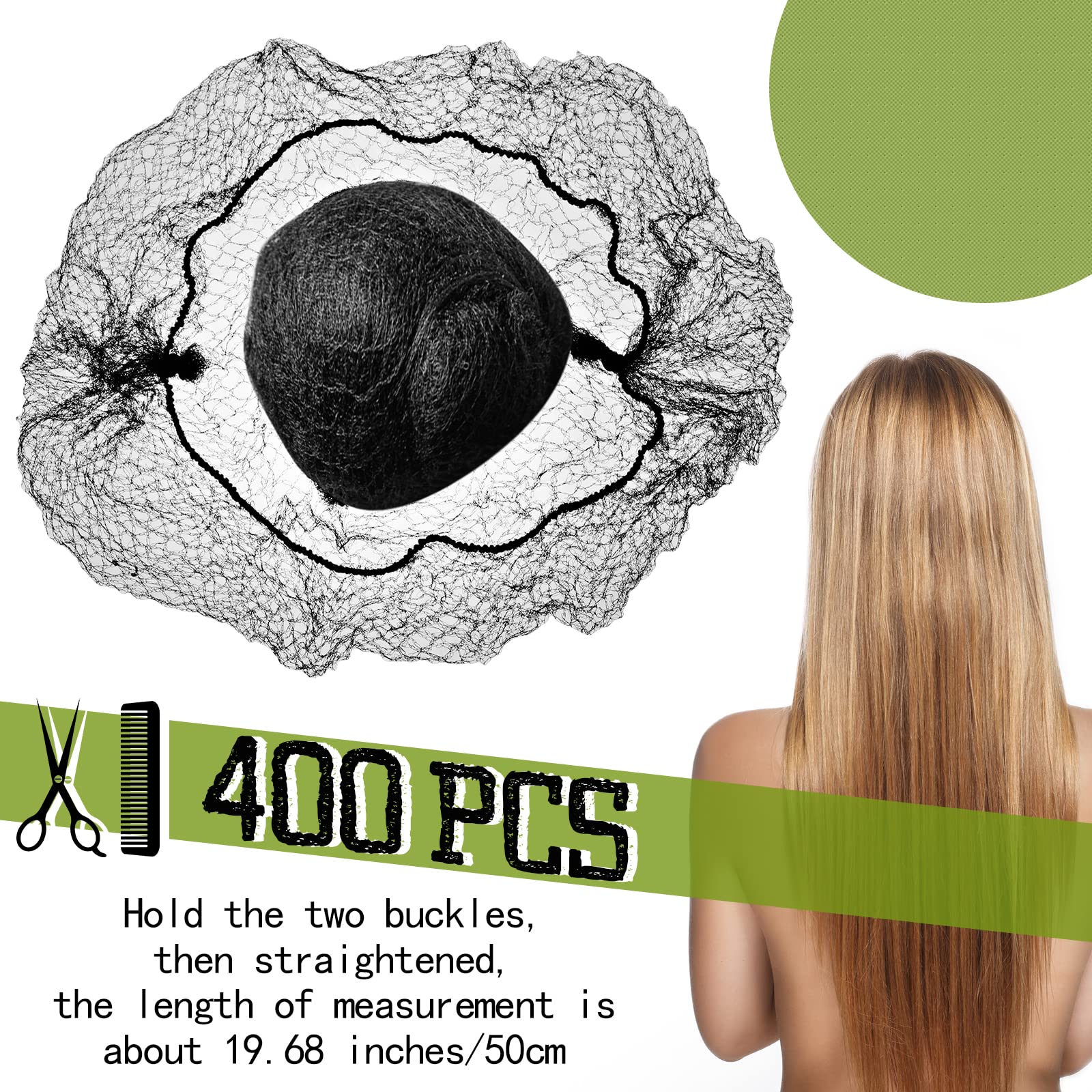 Jexine hair net invisible edges closeup for discreet buns