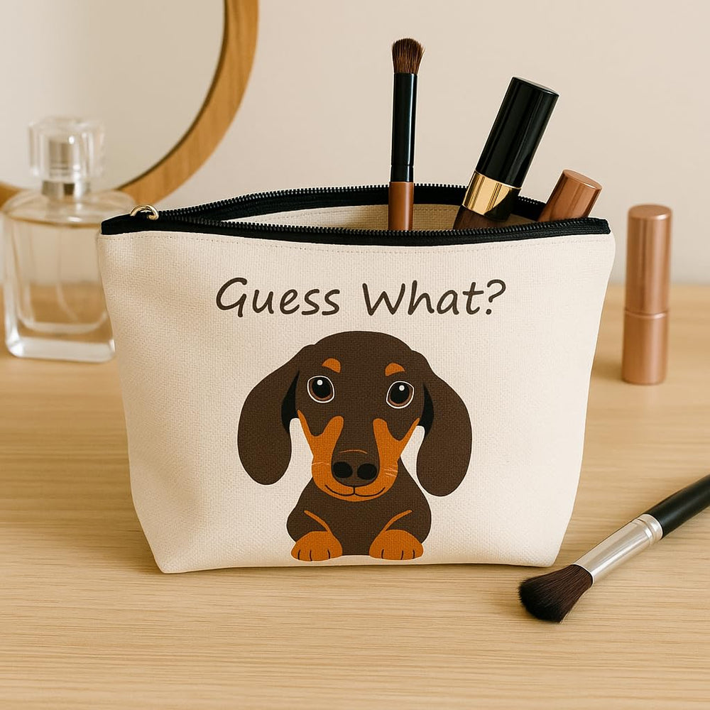 JFEHBFL dachshund pattern closeup highlights vibrant detail for whimsical everyday carry.