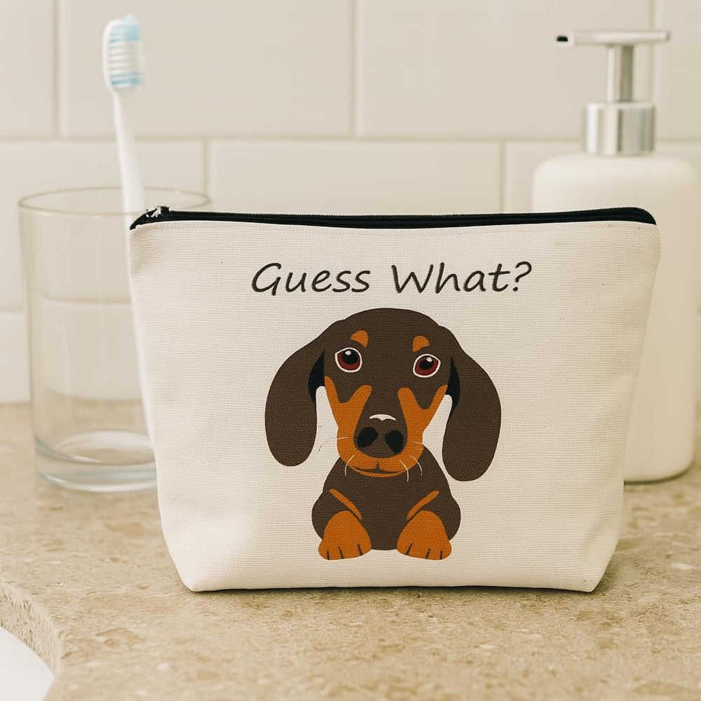 JFEHBFL dachshund travel organizer ideal for cosmetics and toiletries.