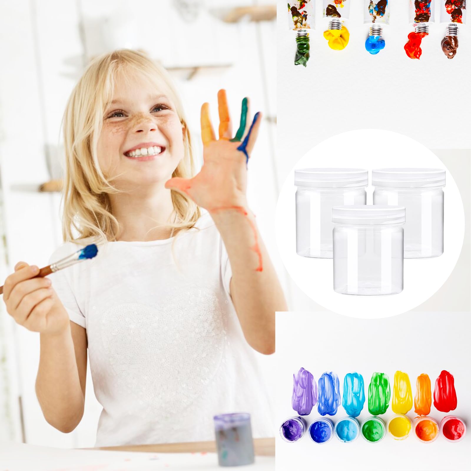 Jgalnim travel-friendly 4oz jar set simplifies kit storage while on the move.