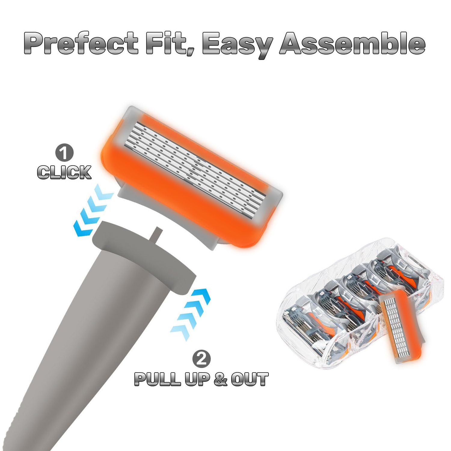 JHZHONG ergonomic-design-safe-shave highlights a comfortable grip and reduced risk of nicks