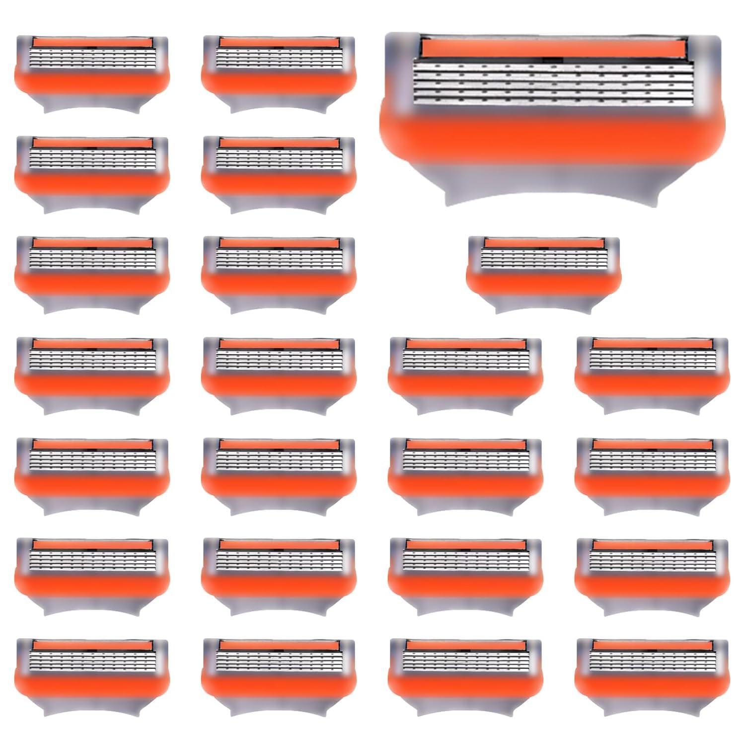 JHZHONG Fusion5 blade refill 24-pack for a clean, close shave on multiple shaves
