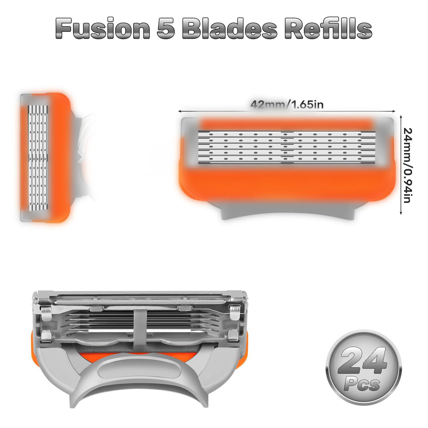 JHZHONG stainless-steel-blades-durability stay sharp longer for consistent performance