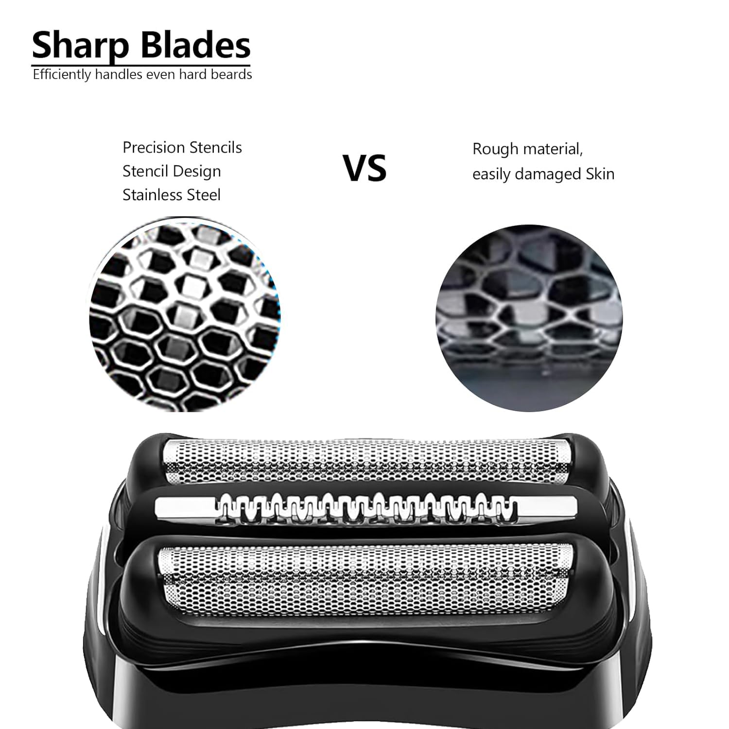 JIANCENGYU 21B stainless mesh design conforms to facial contours for smooth results.