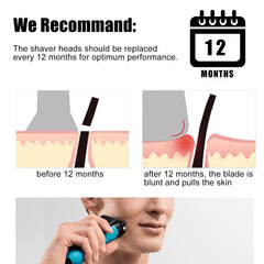 JIANCENGYU stainless steel mesh design provides skin-friendly contact and smooth shaves.