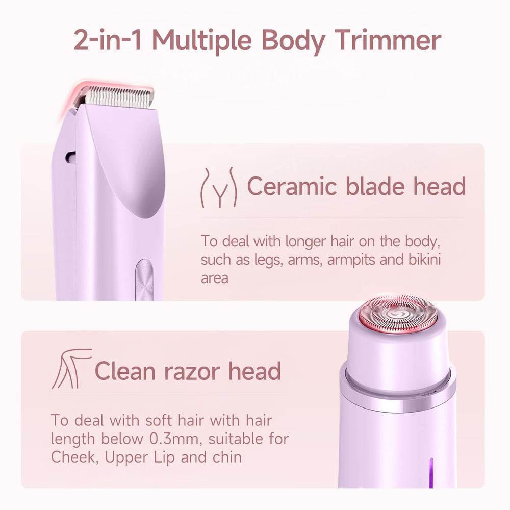 Jianeil bikini trimmer ceramic blade close-up for smooth precision