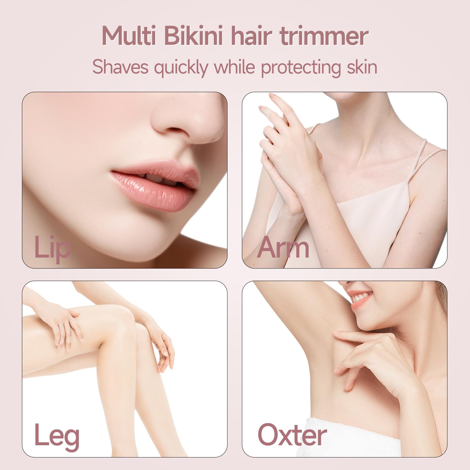 Jianeil compact bikini trimmer with travel case for on-the-go grooming