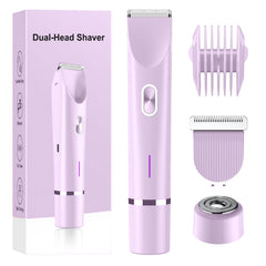 Jianeil bikini trimmer front view in purple for precise body grooming