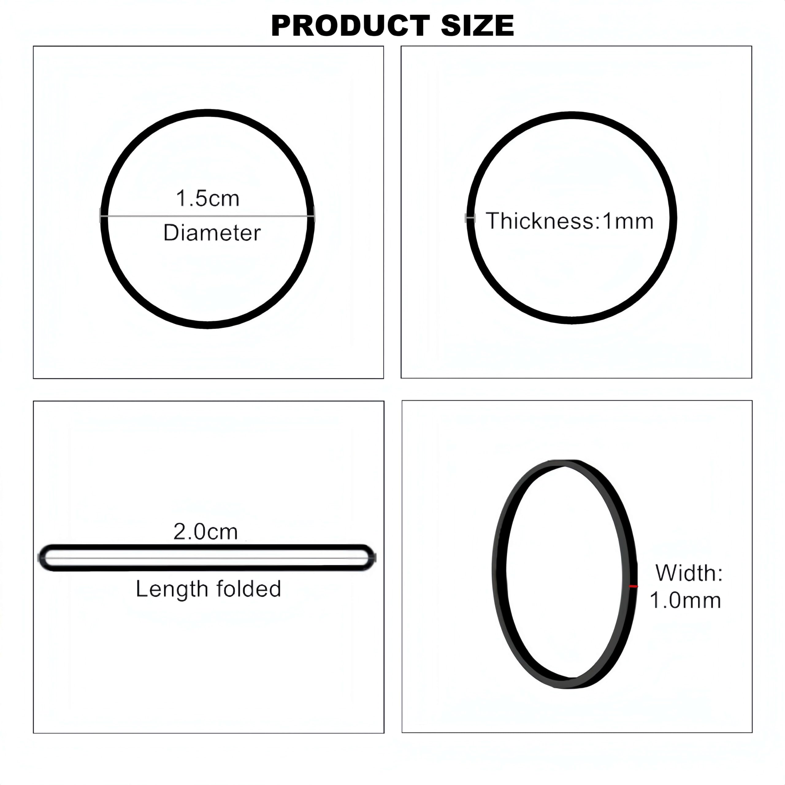 JIANYI mini rubber bands kids ponytail usage for secure hold