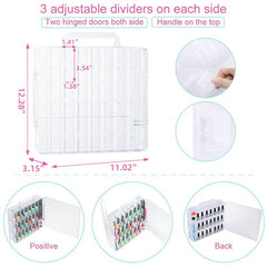 JIASHENG dual-access case with top handle for portable salon-ready storage.