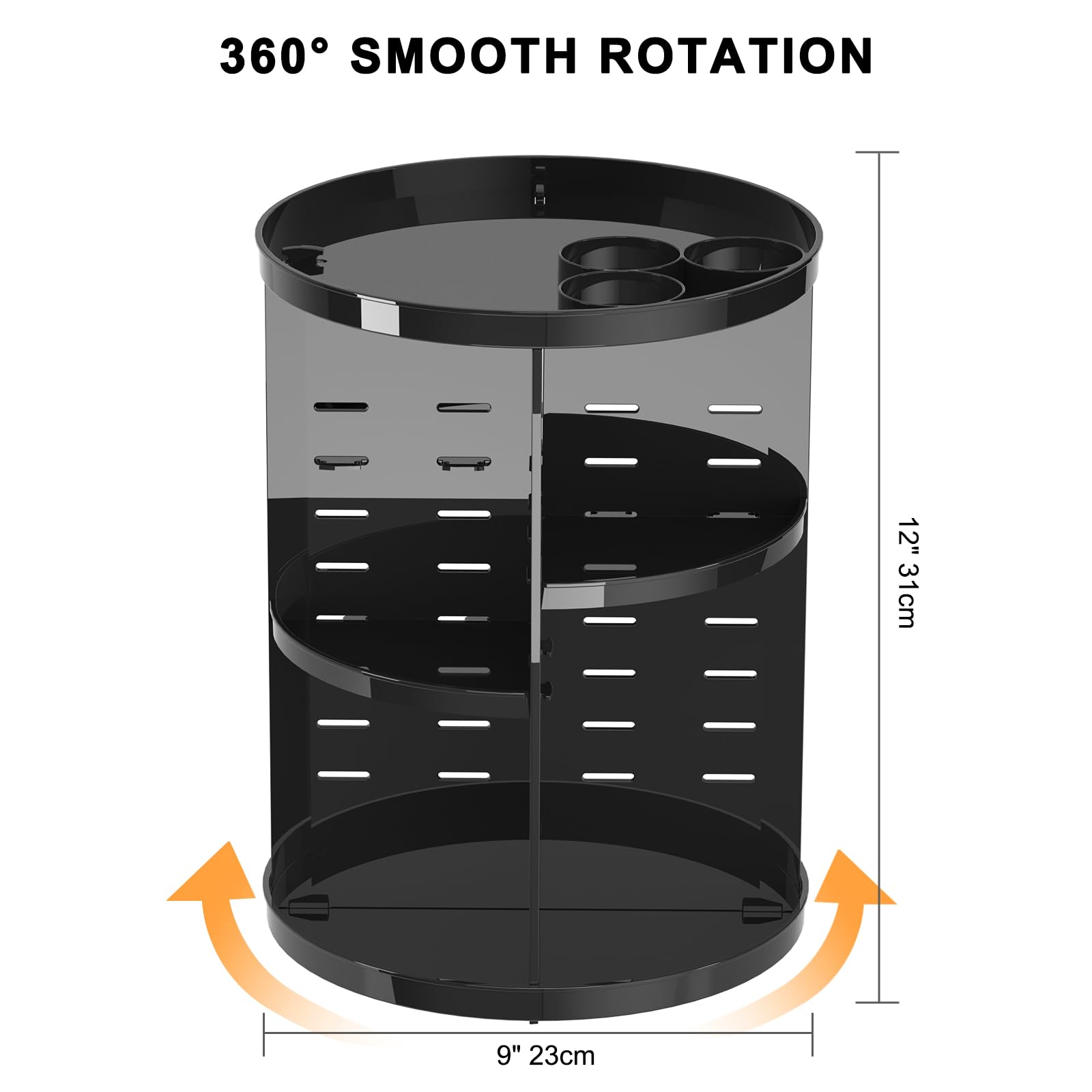 Jiavarry silent spinning base demonstrating smooth rotation and stability
