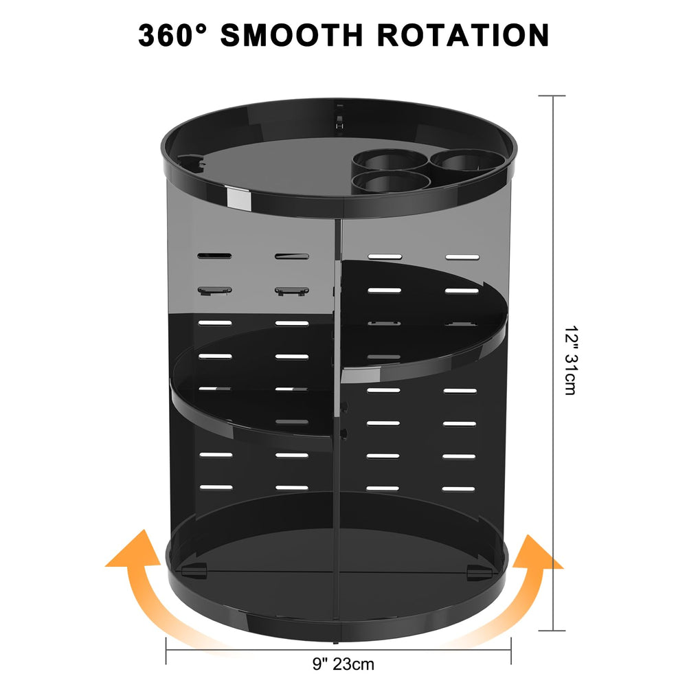 Jiavarry silent spinning base demonstrating smooth rotation and stability
