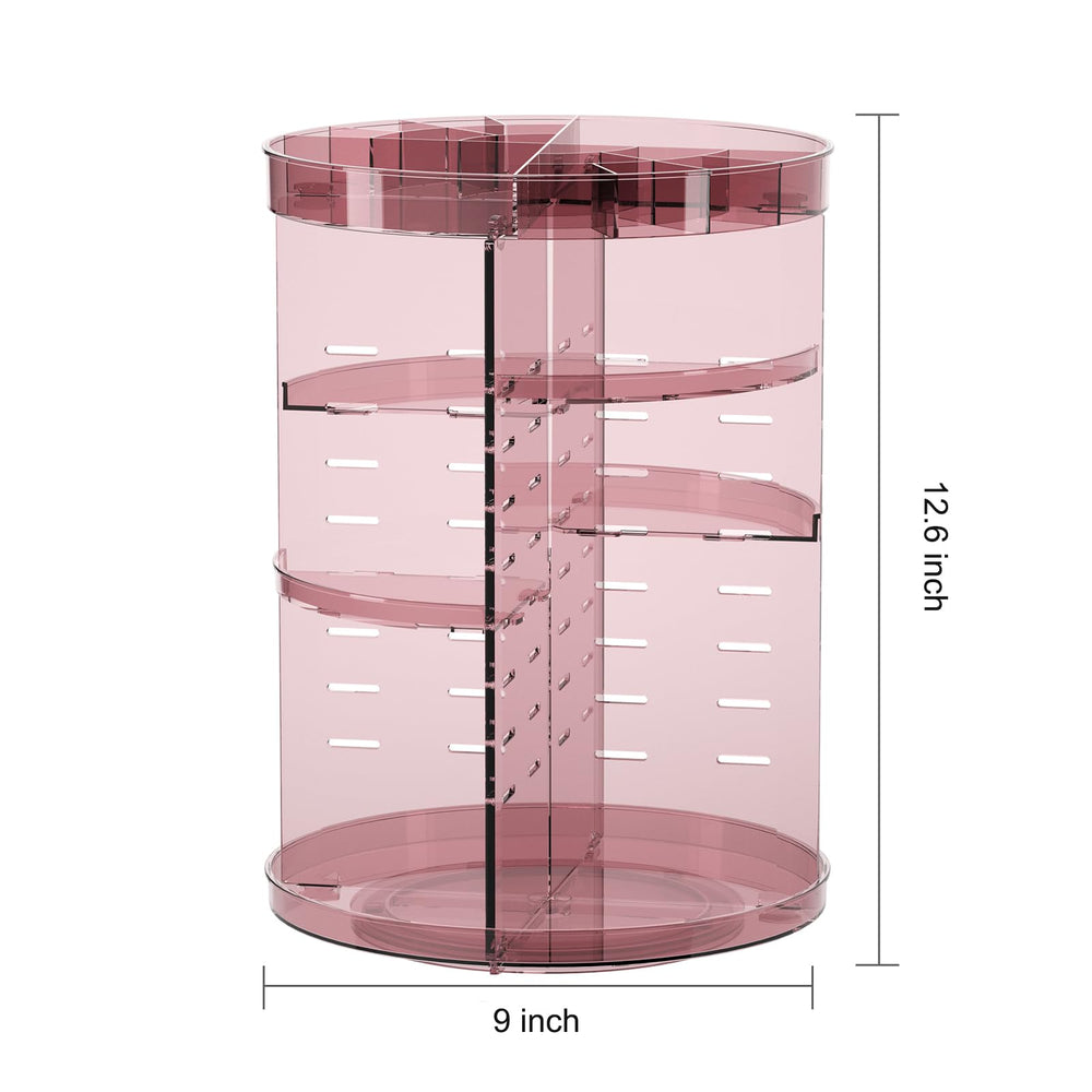 Jiavarry lipstick-slot top design with seven slots and brush holes for organized essentials.