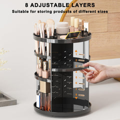 Jiavarry vanity top organizer displaying large capacity cosmetic storage