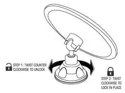 JiBen mirror back view shows sleek construction and sturdy build.