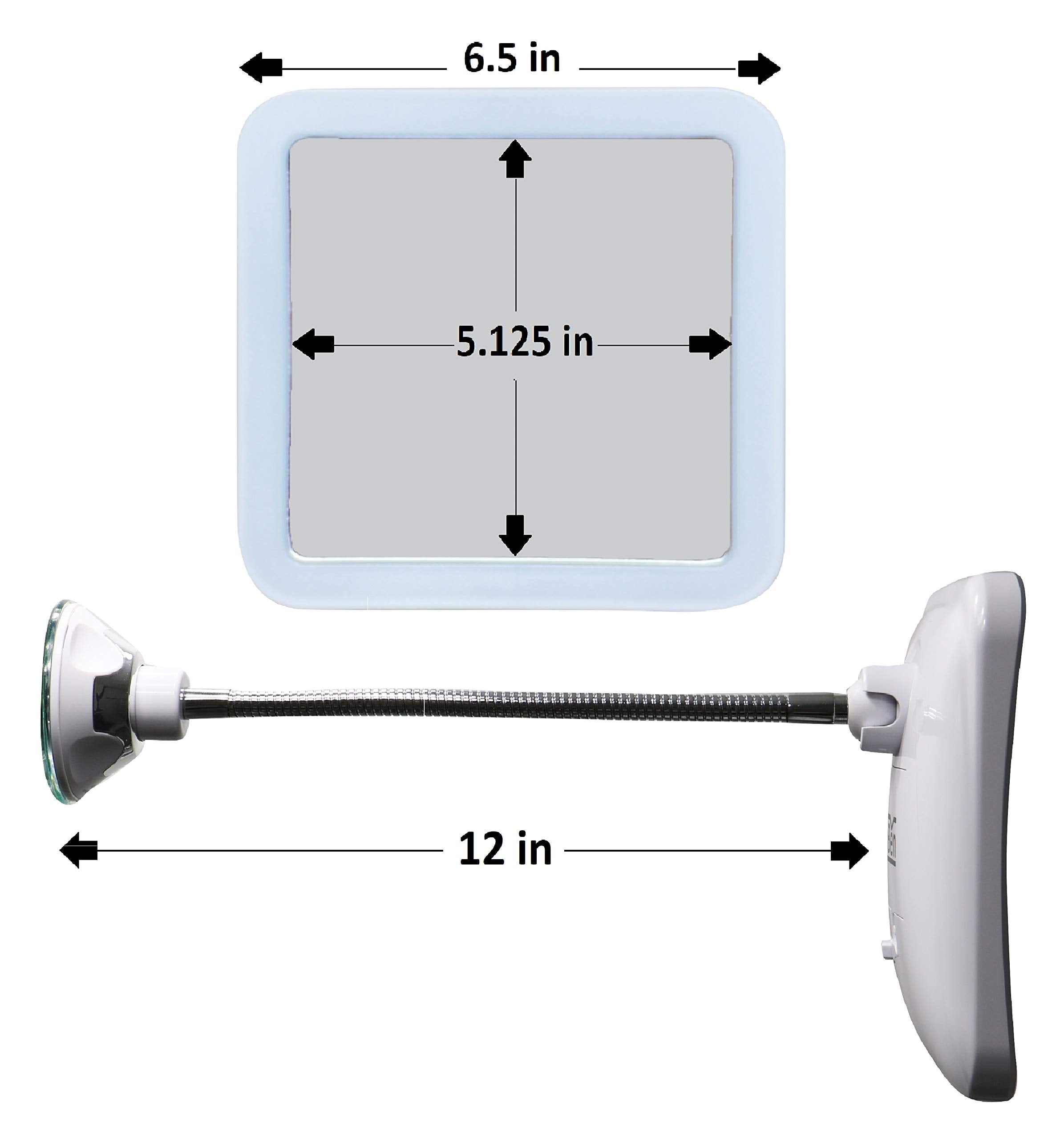 JiBen square cordless travel mirror stays ready for on-the-go touch-ups.