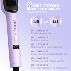 JIGGL 1.5-inch thermal brush delivering quick smooth blowout-like texture