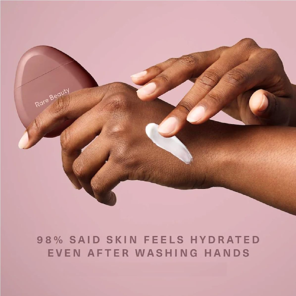 JIGME CALA R.A.R.E hand-cream-application closeup demonstrates quick absorption.