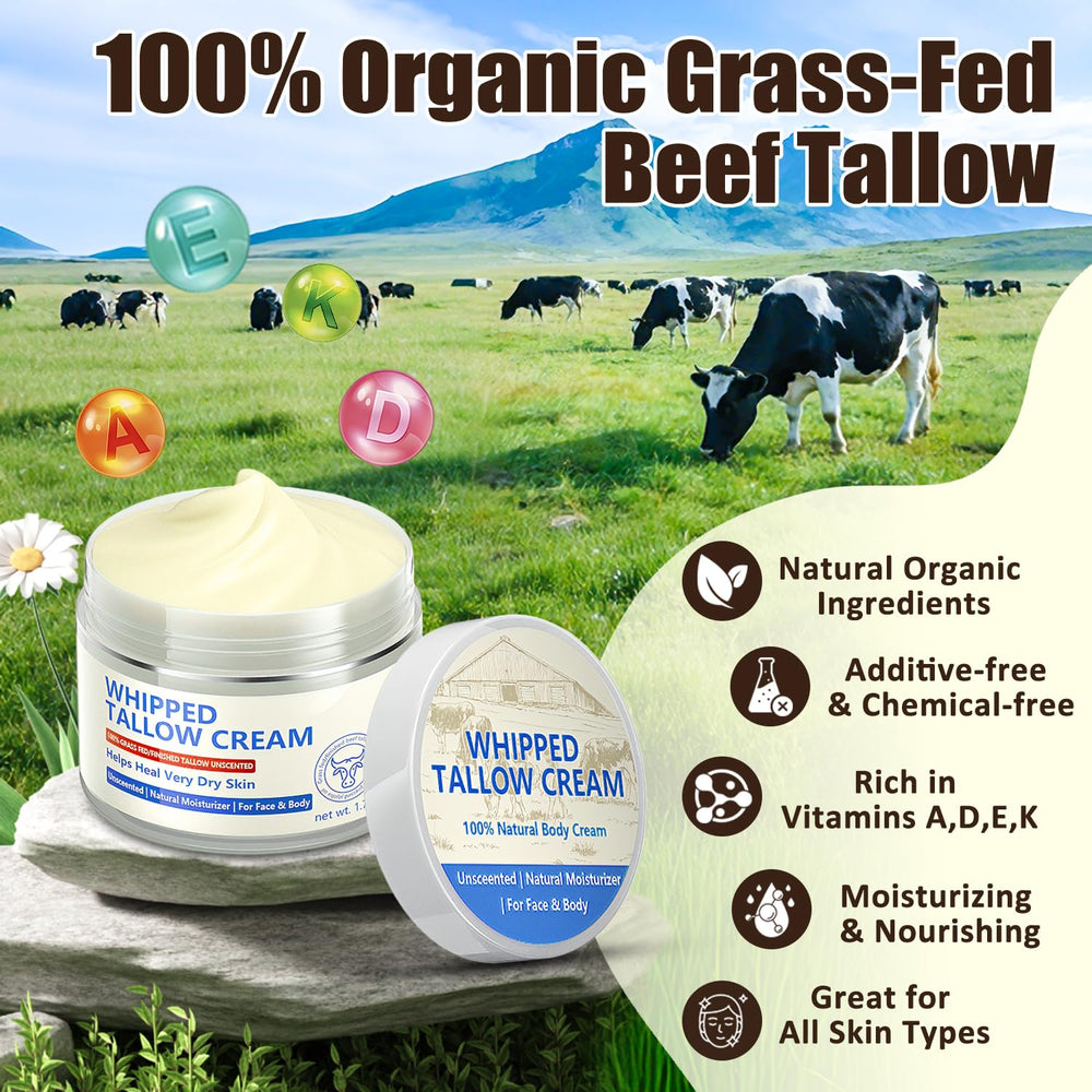 JIIANERY honey-tallow ingredients highlight organic oils for hydration.