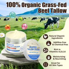 JIIANERY honey-tallow ingredients highlight organic oils for hydration.