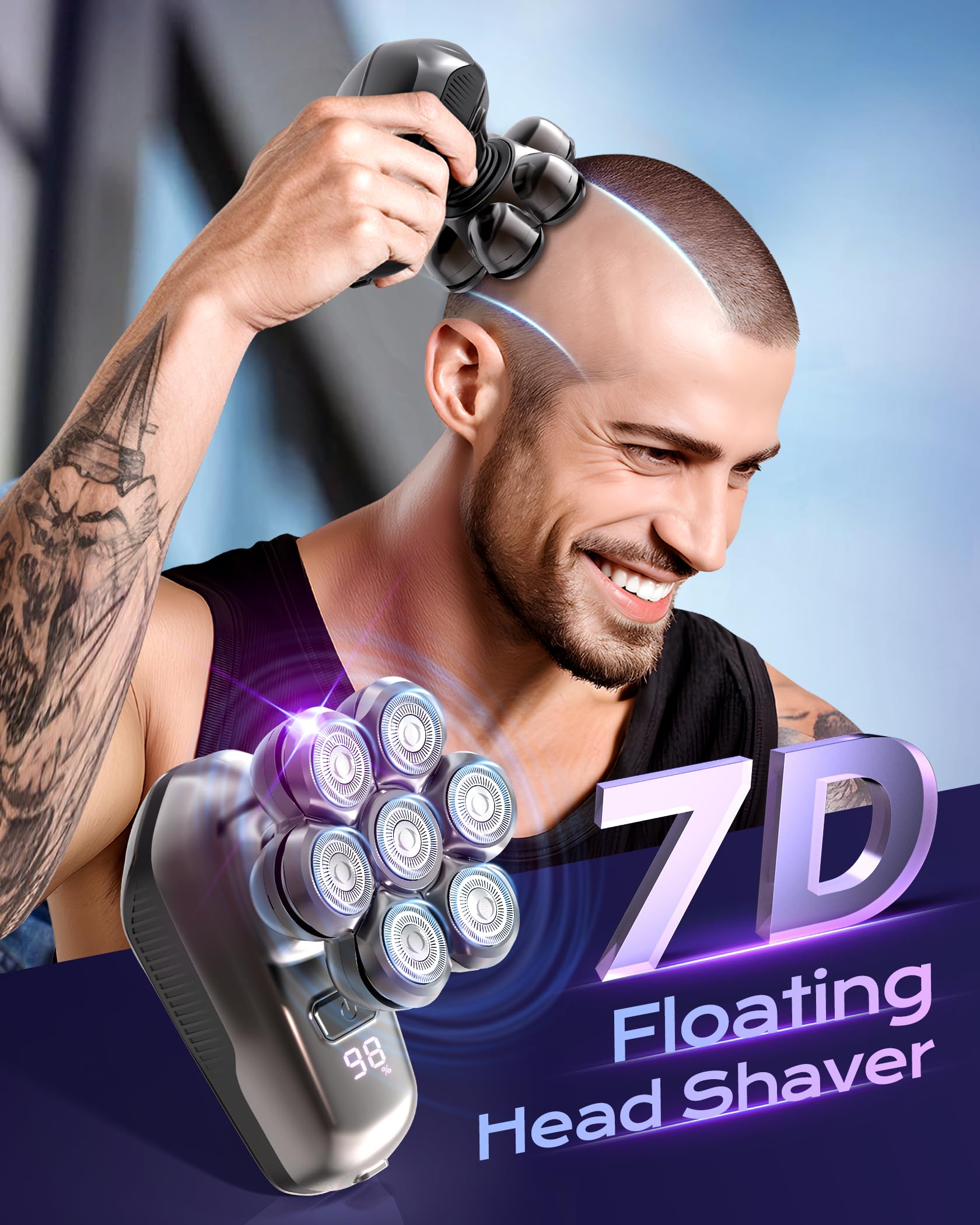 JIJ 5-in-1 grooming kit includes head shaver, hair trimmer, and more for versatile grooming.