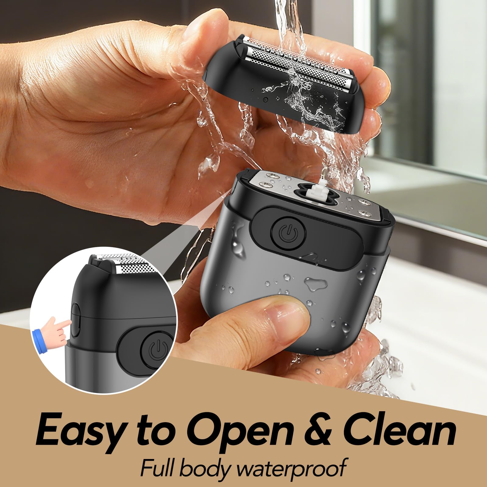 JIJ foil shaver compact travel lock keeps you discreet on trips