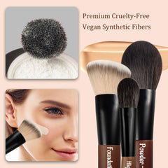 JILIER brush set in gift-worthy box for a thoughtful beauty gift.