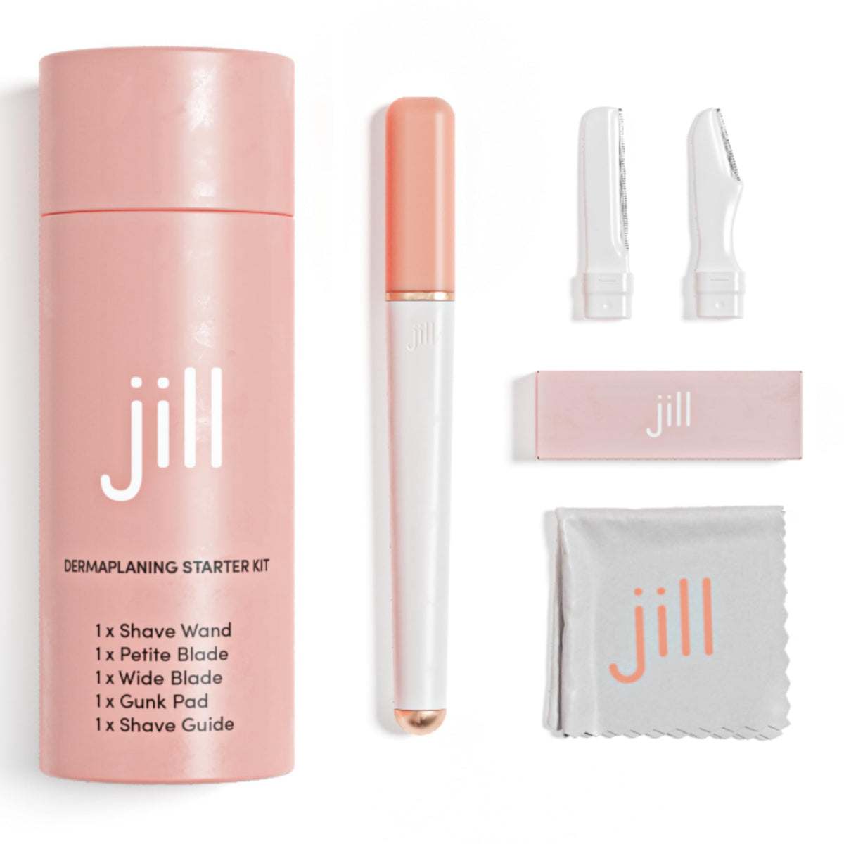 Jill Dermaplane Razor Trial Kit shave wand for precise facial prep and smooth skin.