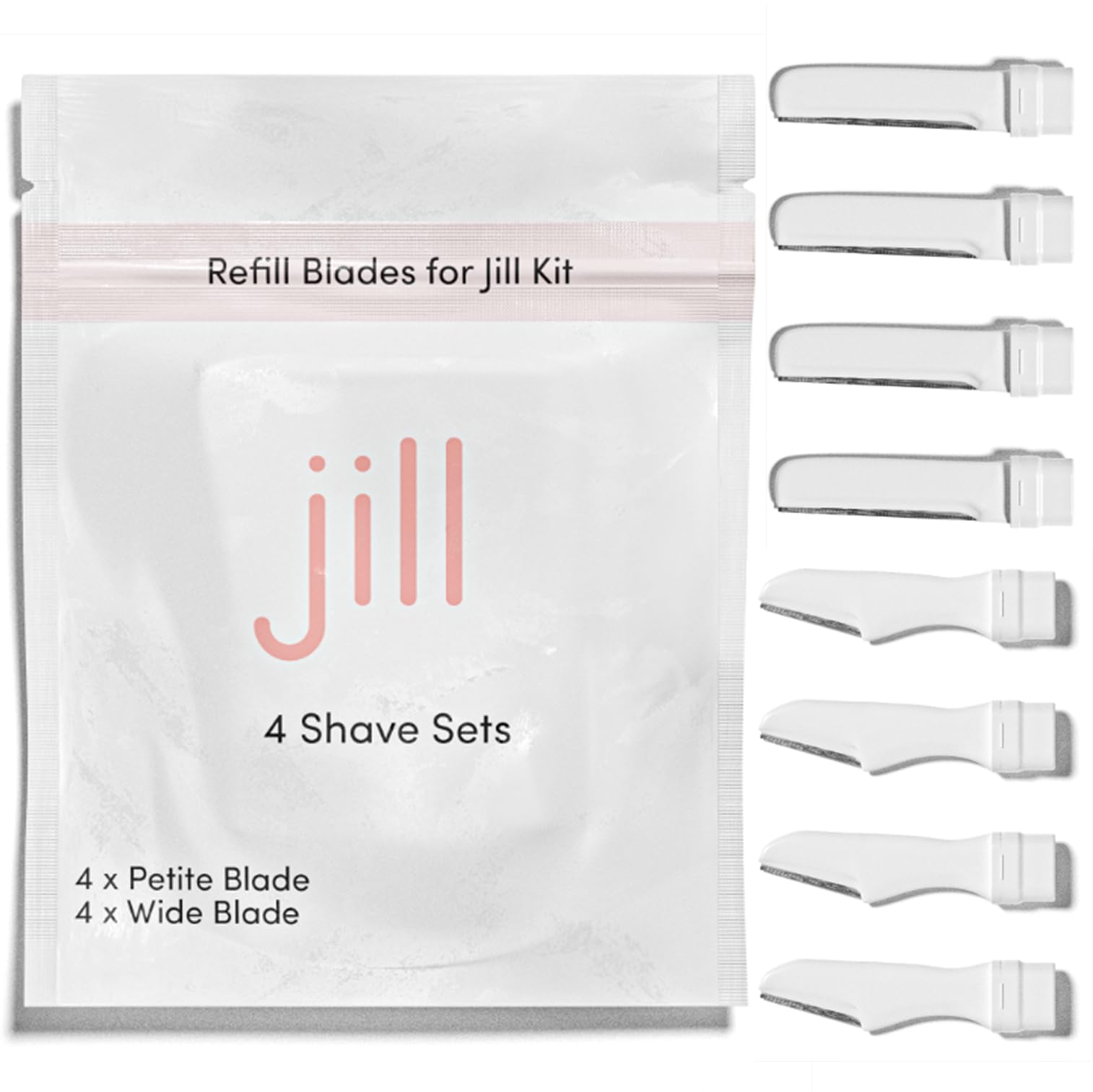 Jill dermaplane refill petite blades for precise facial hair removal