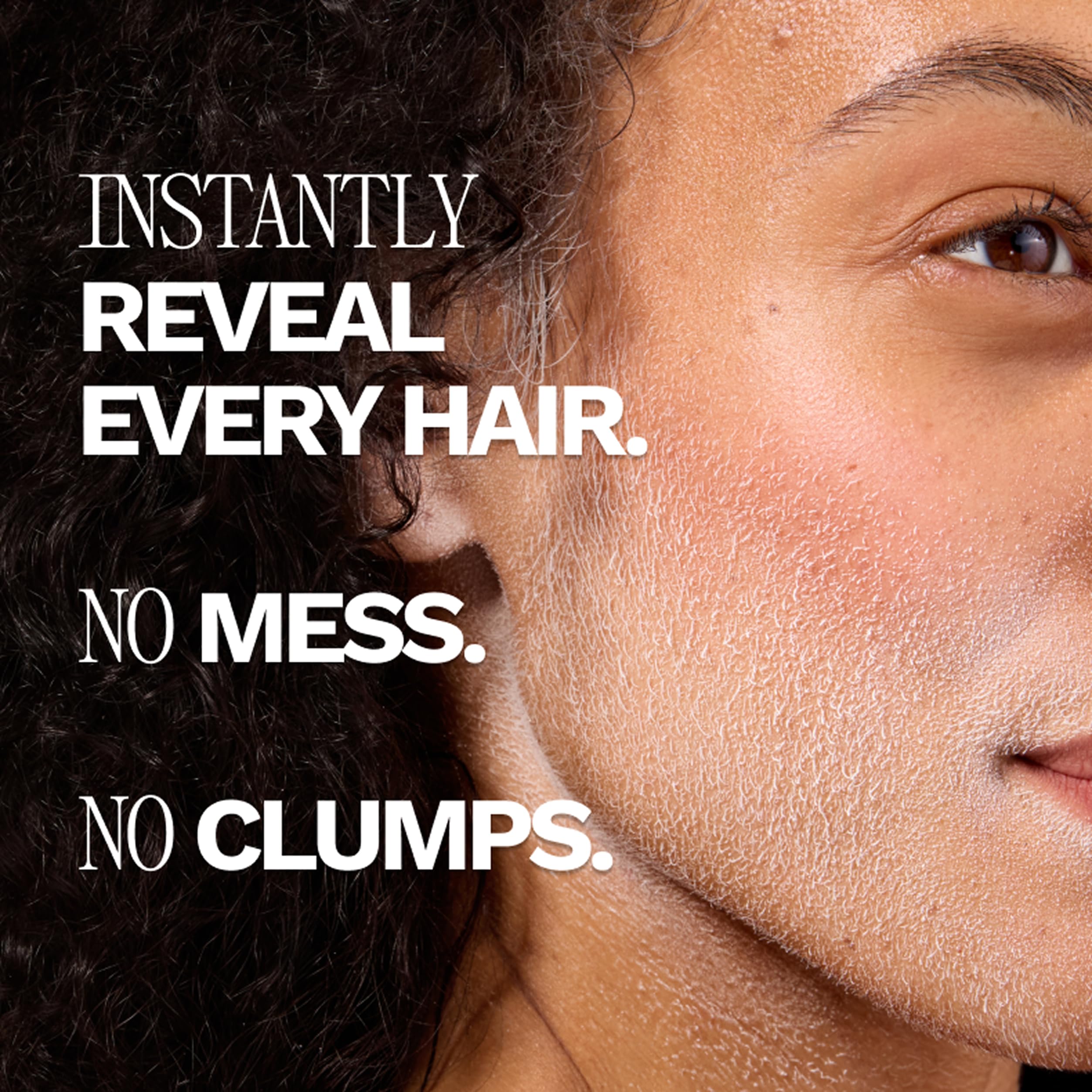 JILL Original Hair Identifying Spray brow-hairline-spotting shows fine hairs for shaping
