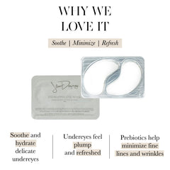 Jillian Dempsey eye-mask-hydration close-up shows plump-looking under-eye after wear.