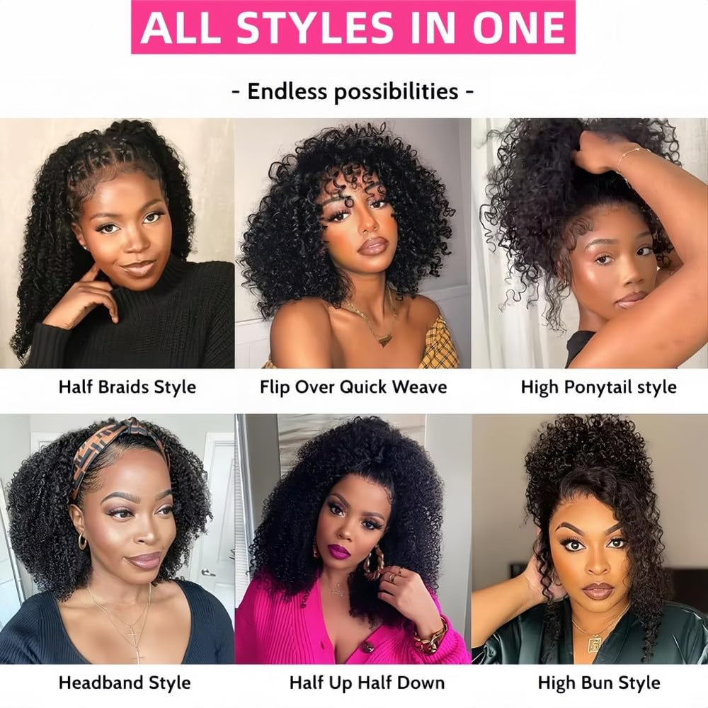 Jilnor Curly Half Wig breathable cap for comfortable wear.