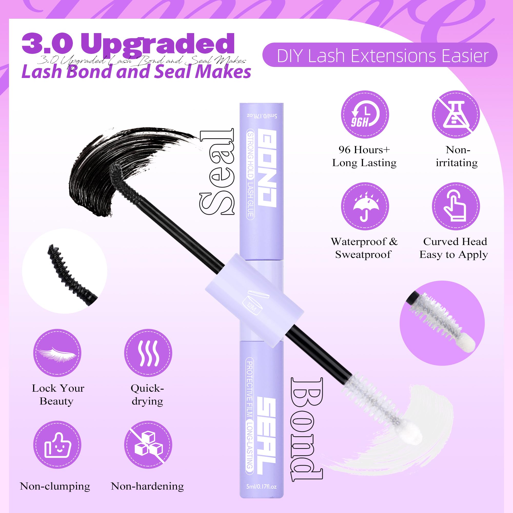 JIMIRE ergonomic tweezers for precise lash placement
