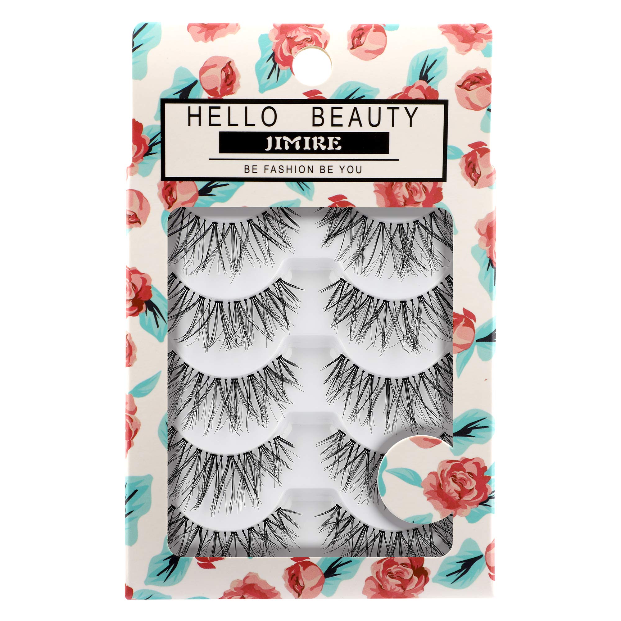 JIMIRE Glam 614 pack strips enhance dramatic eye definition.