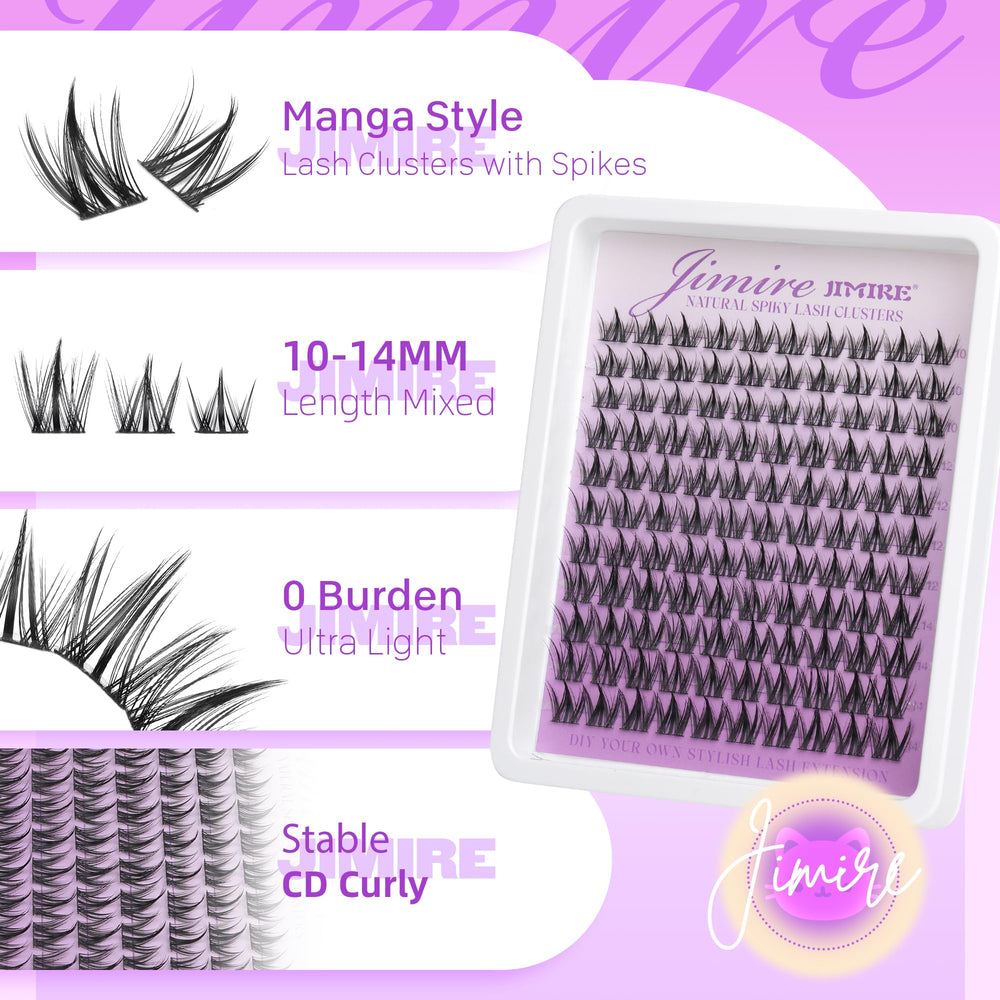 JIMIRE featherlight lash clusters deliver lightweight comfort and natural look