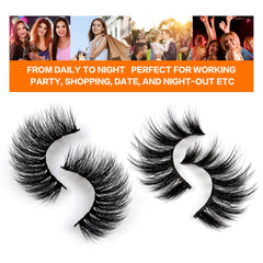 Jimire fluffy-wispy lashes closeup delivering natural volume for everyday beauty.