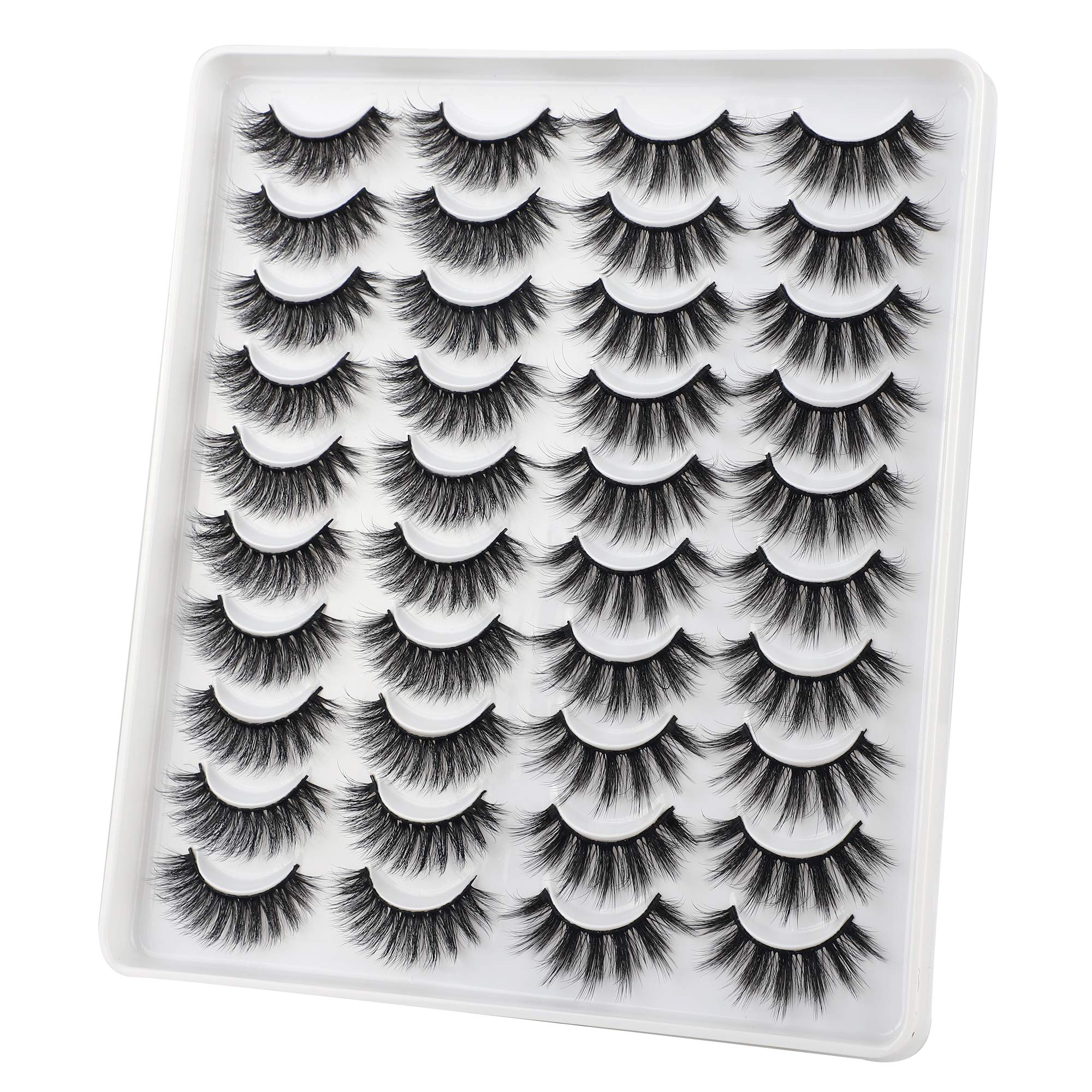 Jimire handmade-synthetic-fiber lashes closeup highlighting quality, reusable design.