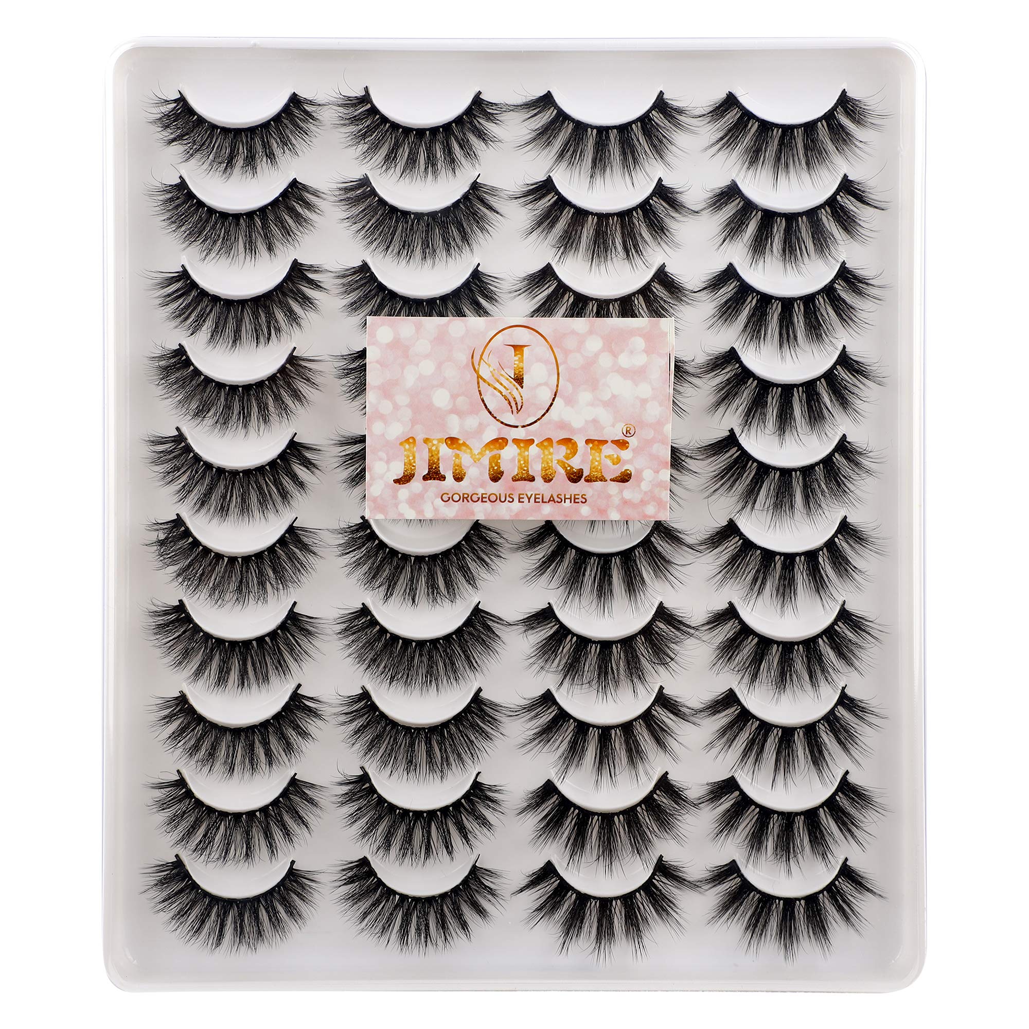 Jimire lightweight-soft-lashes closeup emphasizing irritation-free comfort.