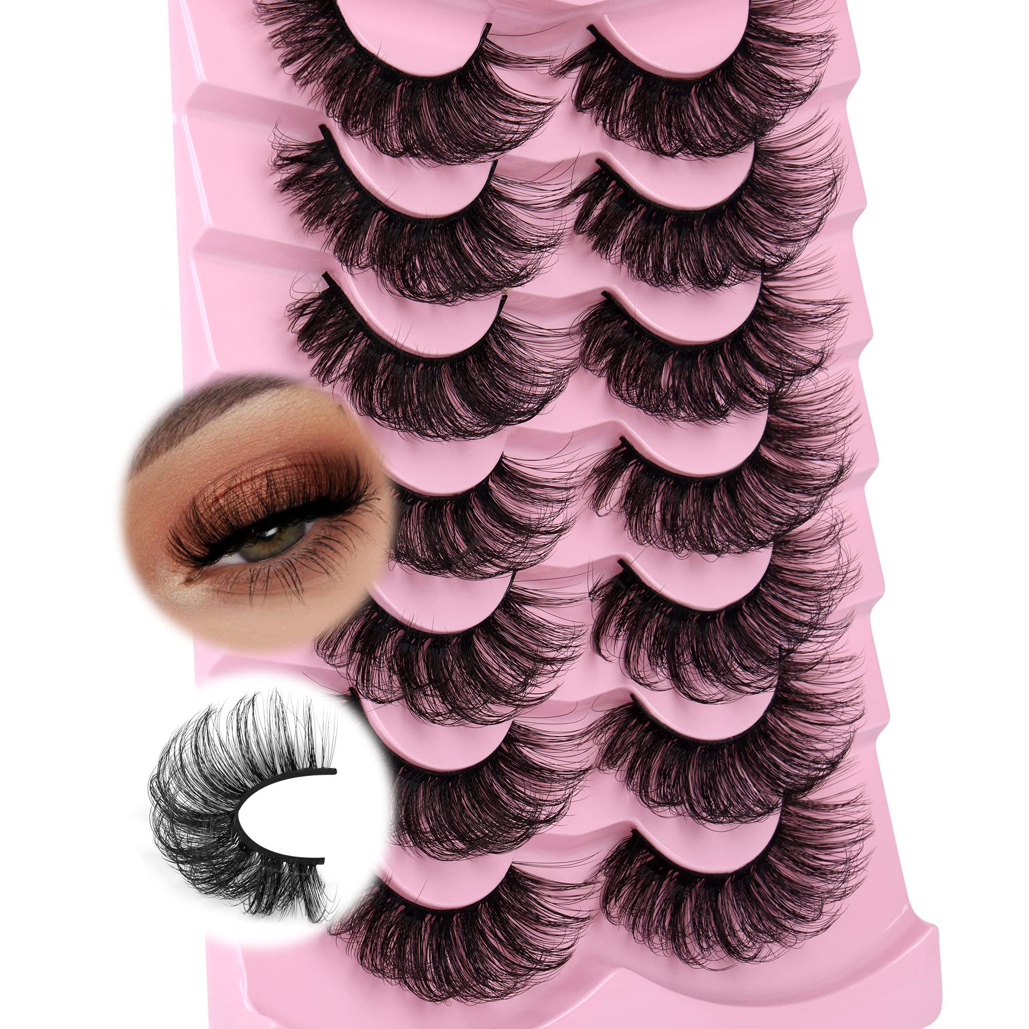 JIMIRE long-wear lashes enhance eye makeup with extra definition