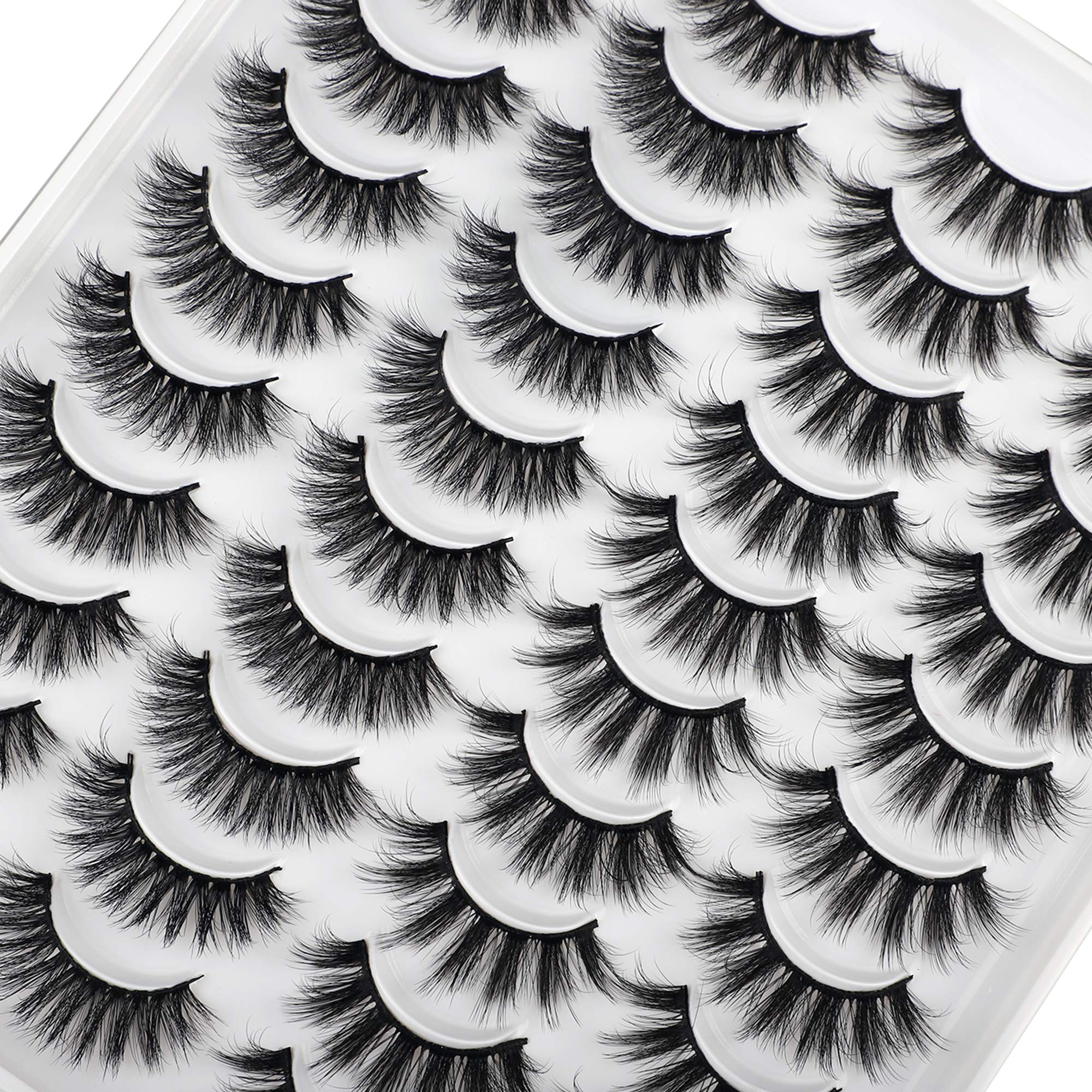 Jimire mixed-styles lashes closeup showing two versatile options for looks.