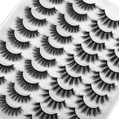 Jimire mixed-styles lashes closeup showing two versatile options for looks.