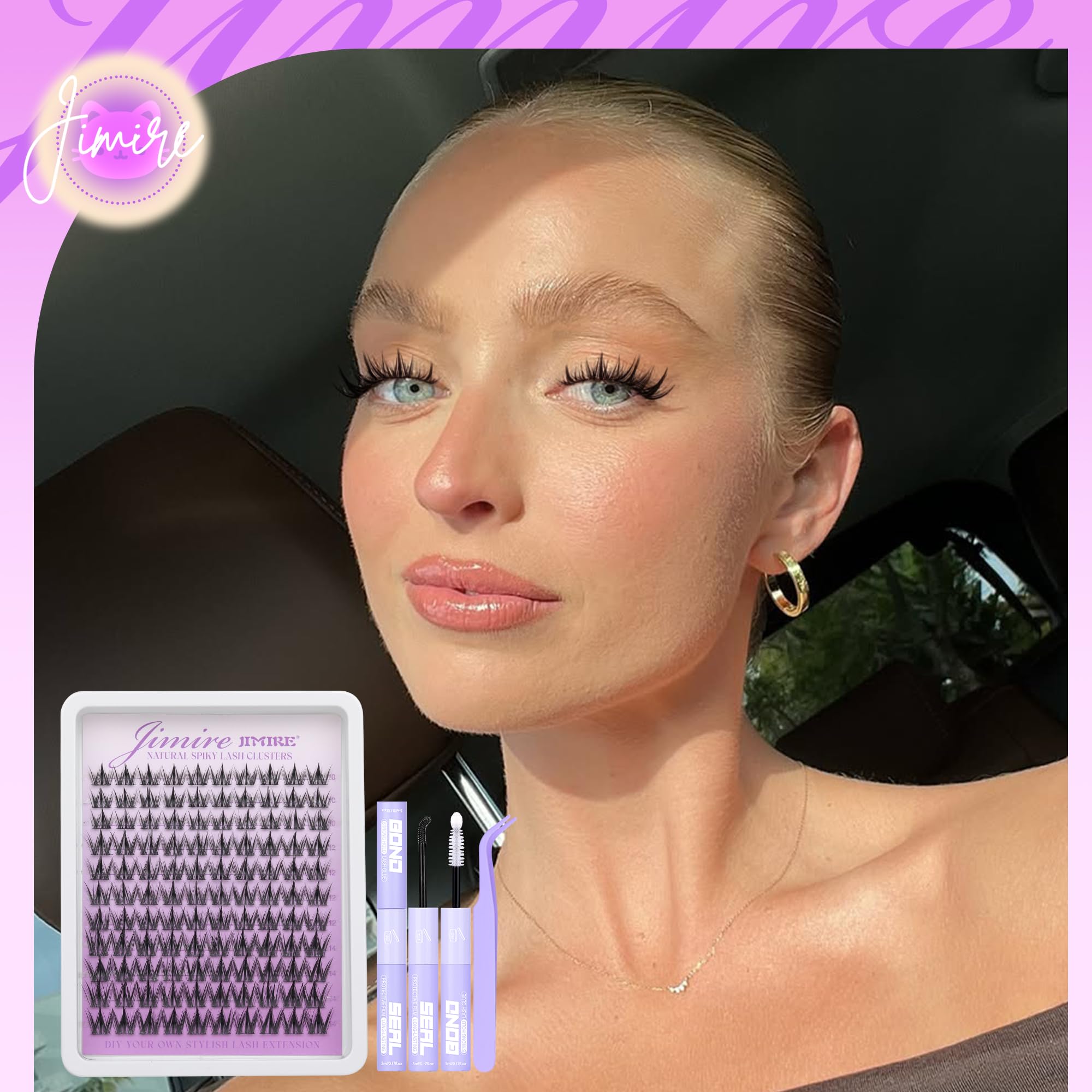 JIMIRE ultra-thin 0.07mm lash bands offer barely-there wear