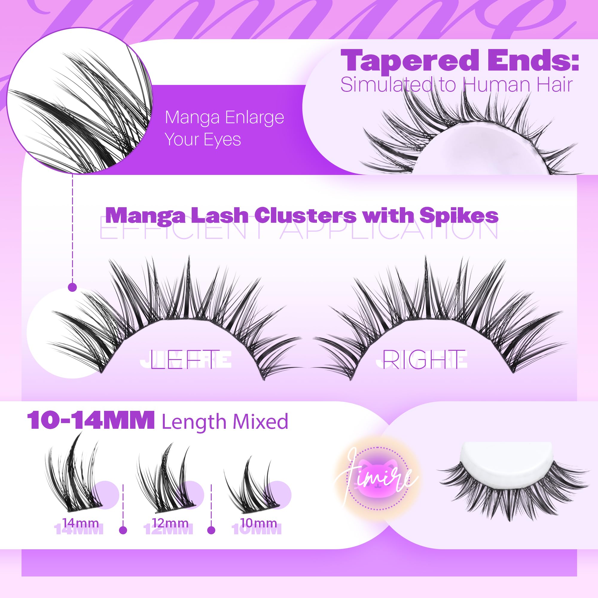 JIMIRE wide-band lash extension enables easy application