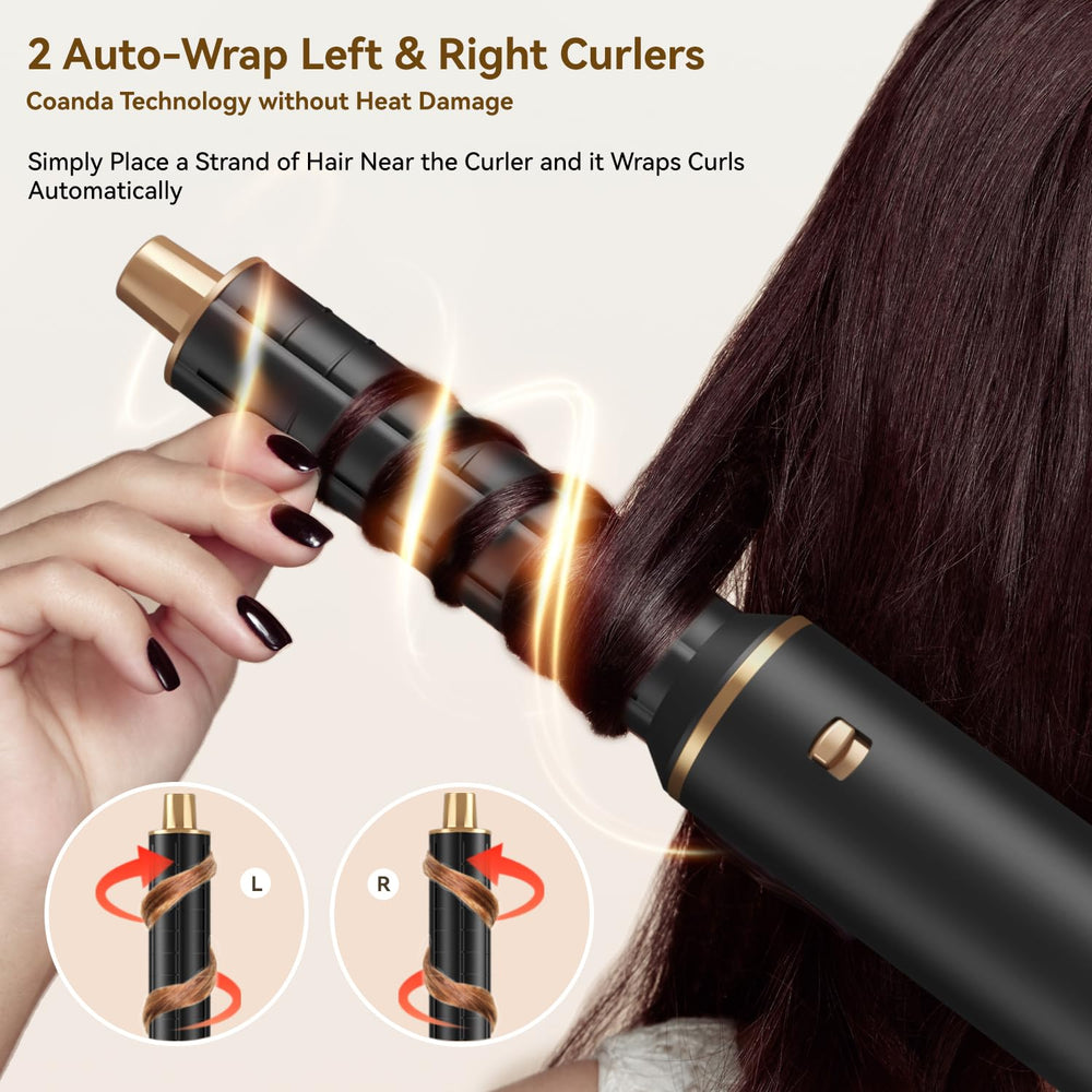 JINYAWA air curler auto-wrap left-right in action curling for voluminous outcomes