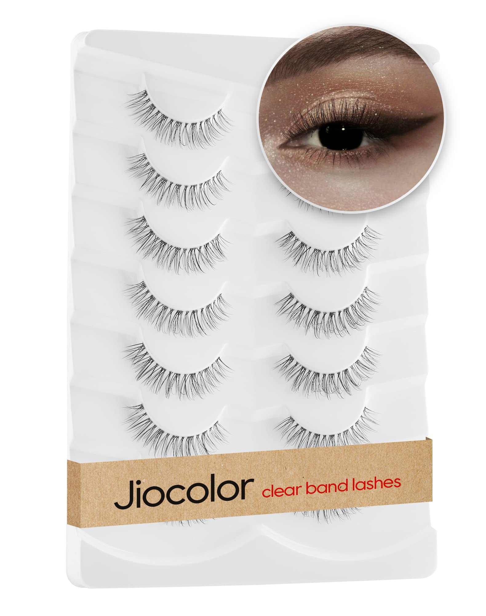 Jiocolor Fairy Strip Lashes natural eye enhancement closeup
